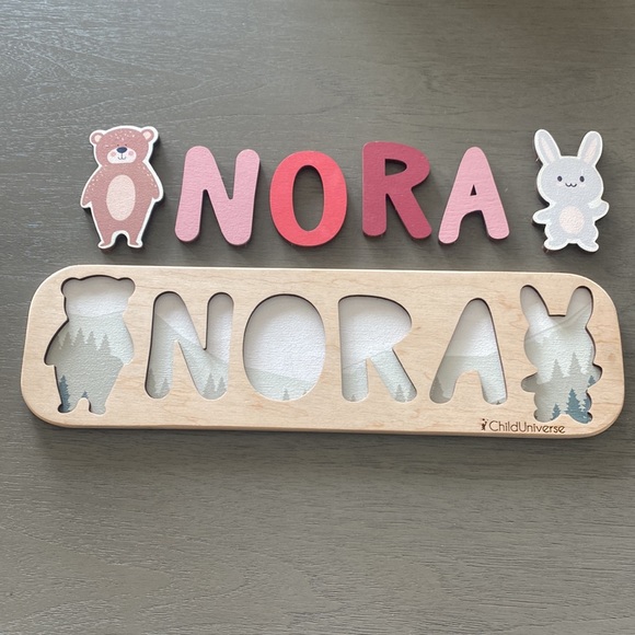 Wooden name puzzle NORA - Picture 3 of 5